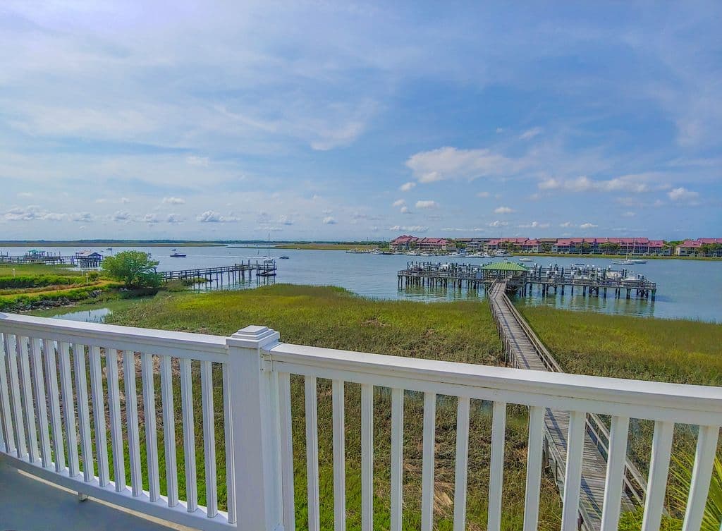 Panoramic river view from deck