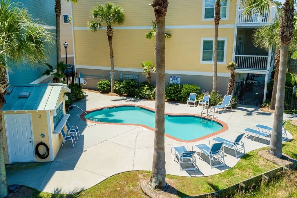 Pool area overview