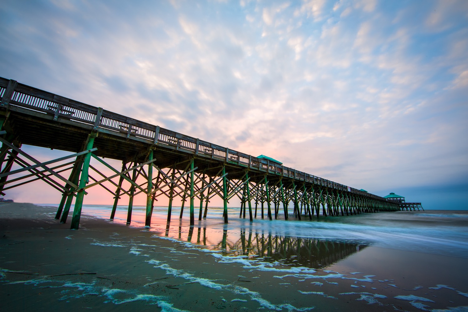 The original Folly Beach Pier before its rebuild