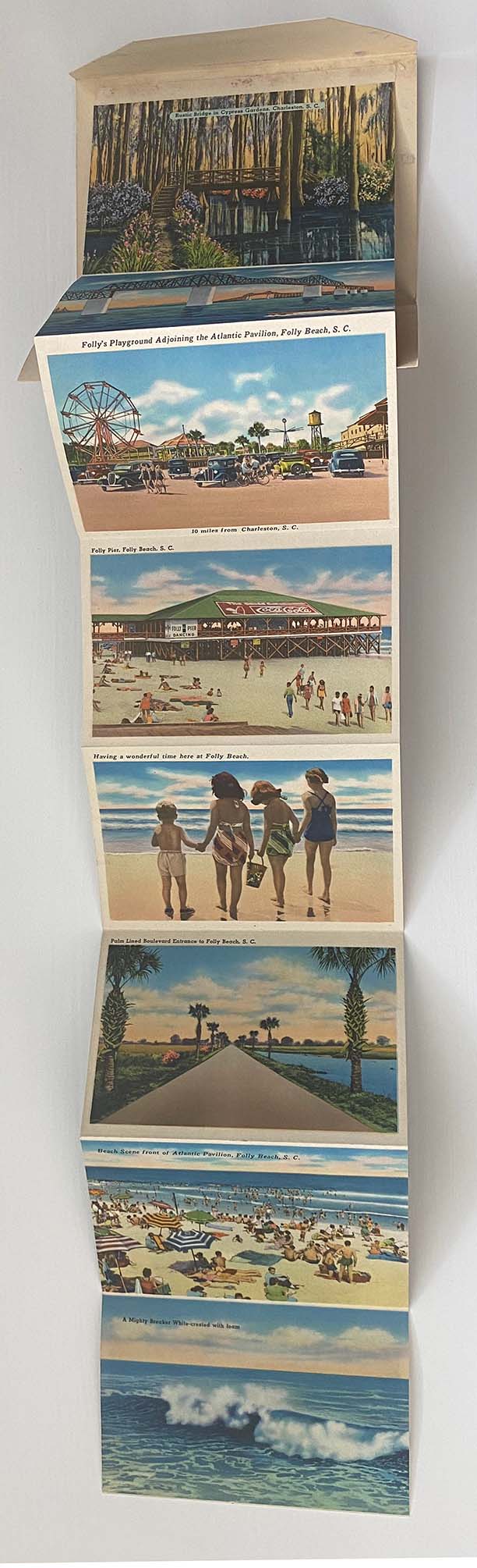 Historic Folly Beach souvenir-folder scan